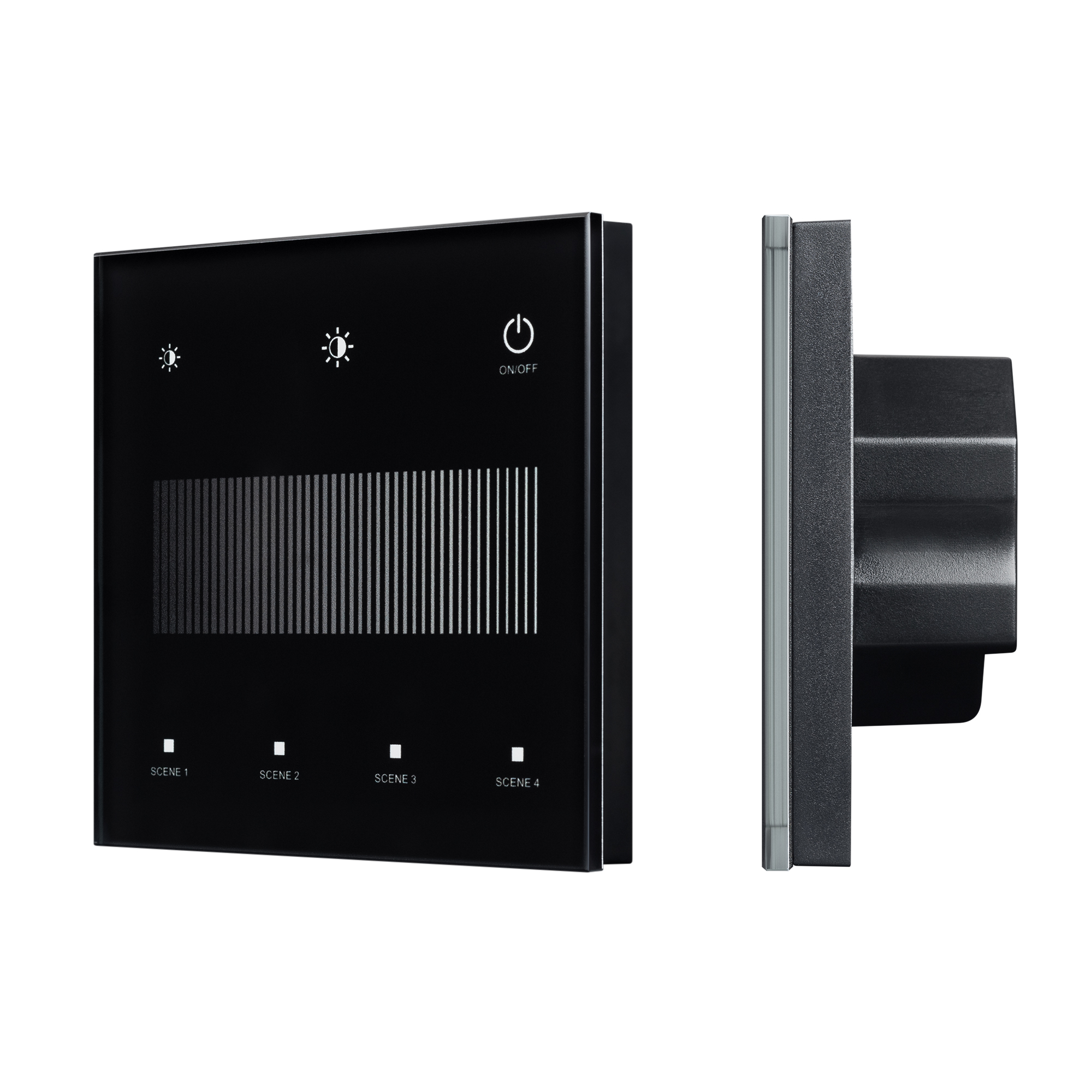 Arlight INTELLIGENT Сенсорная панель SMART-DALI-301-11-1G-4SC-DIM-IN Black (BUS/24V, Touch, 2.4G) (IARL, IP20 Пластик, 5 лет) фото
