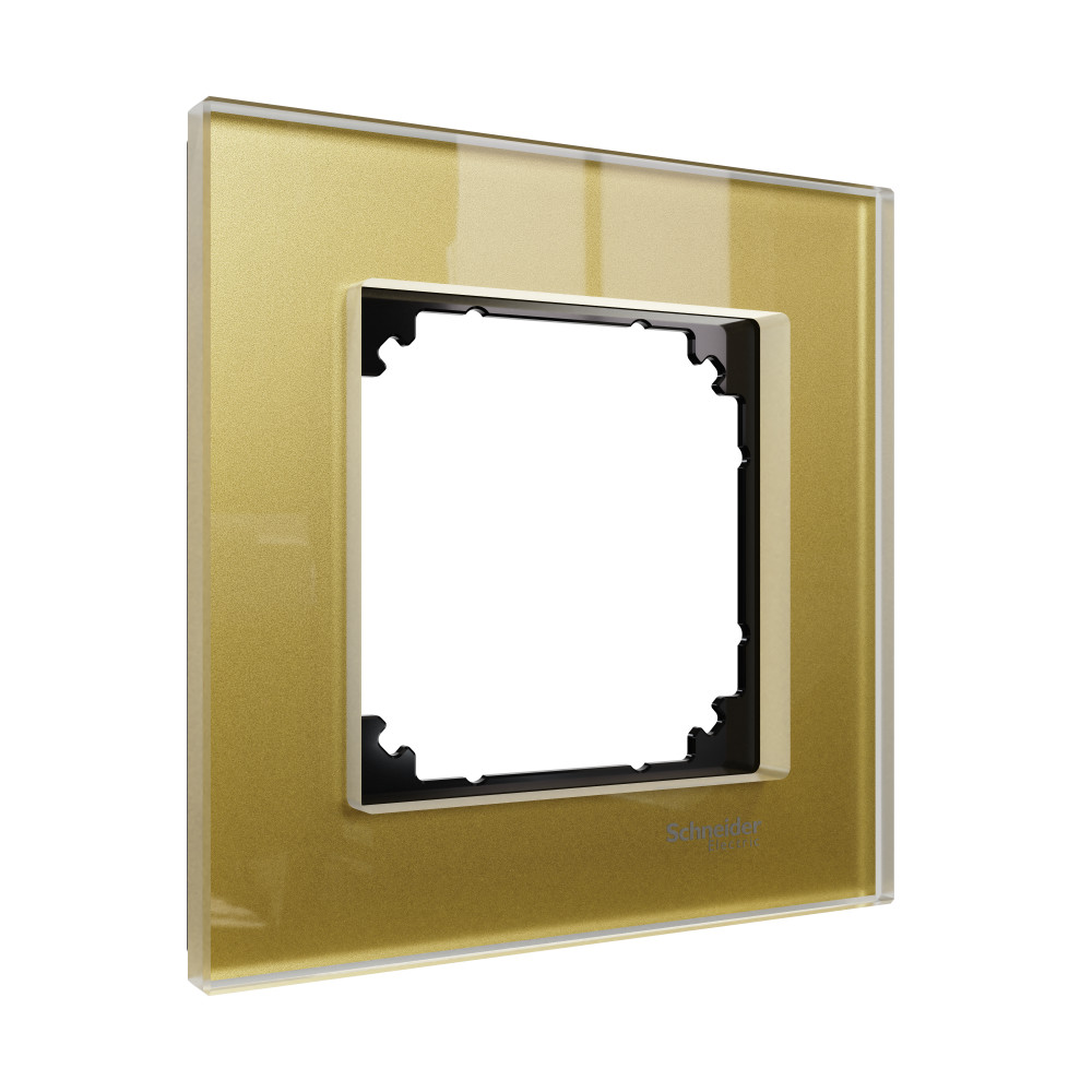 Schneider Electric Merten SM M-Elegance Стекло Золото Рамка 1-ая фото