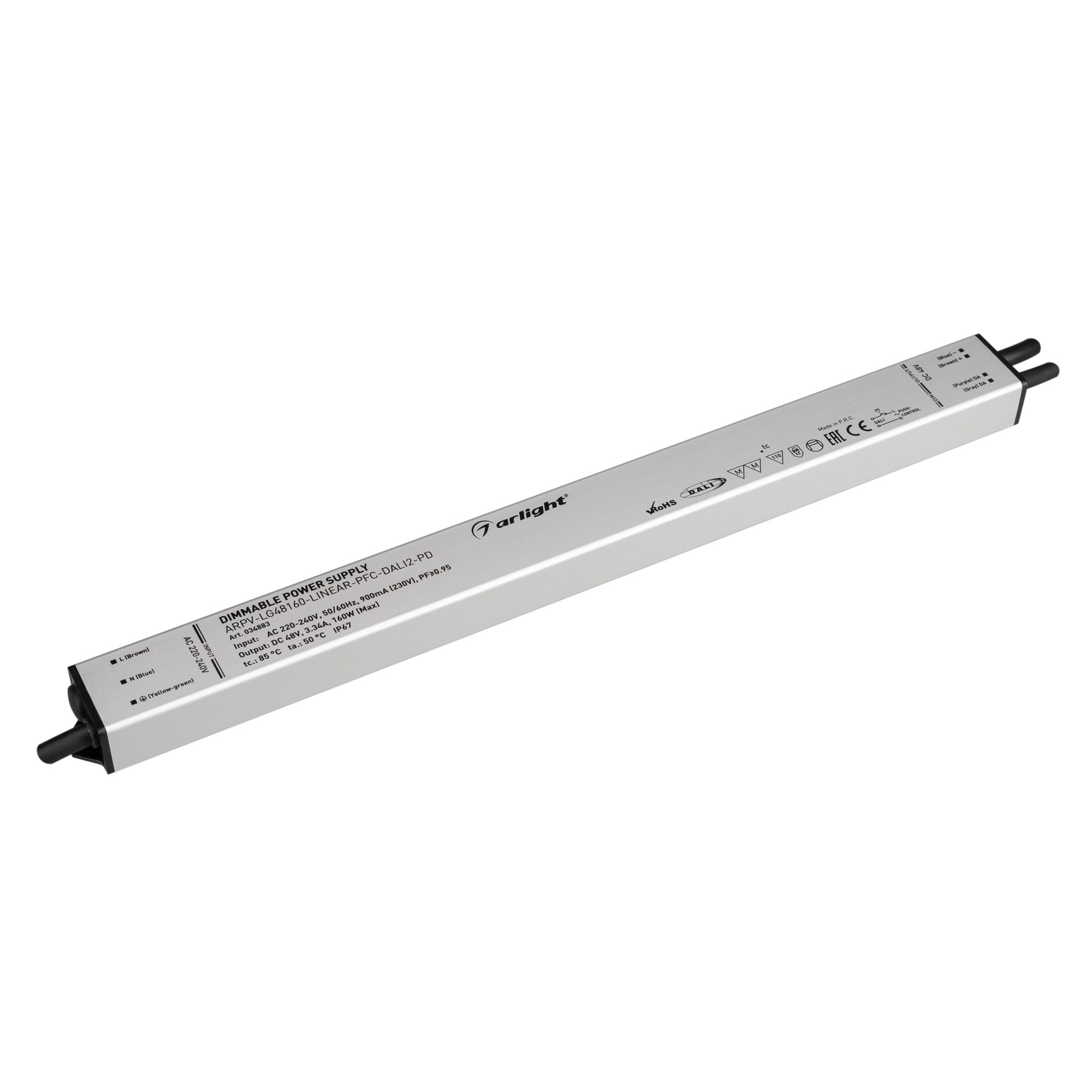 Arlight Блок питания ARPV-LG48160-LINEAR-PFC-DALI2-PD (48V, 3.34A, 160W) (IP67 Металл, 5 лет) фото