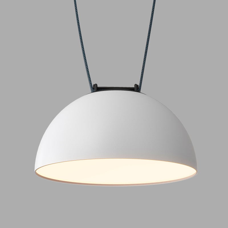 Denkirs DK5561-WH+BK Трековый светильник Belty Flow со светодиодом d220mm H117mm 48V 24W 120° 3000K IP20 белый с черным алюминий фото