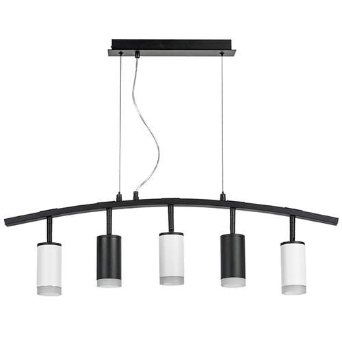 Lightstar LR7353723630 Люстра RULLO 5х50W GU10 ЧЕРНЫЙ/БЕЛЫЙ (571735+214437-2+214436-3+202430-5), шт фото