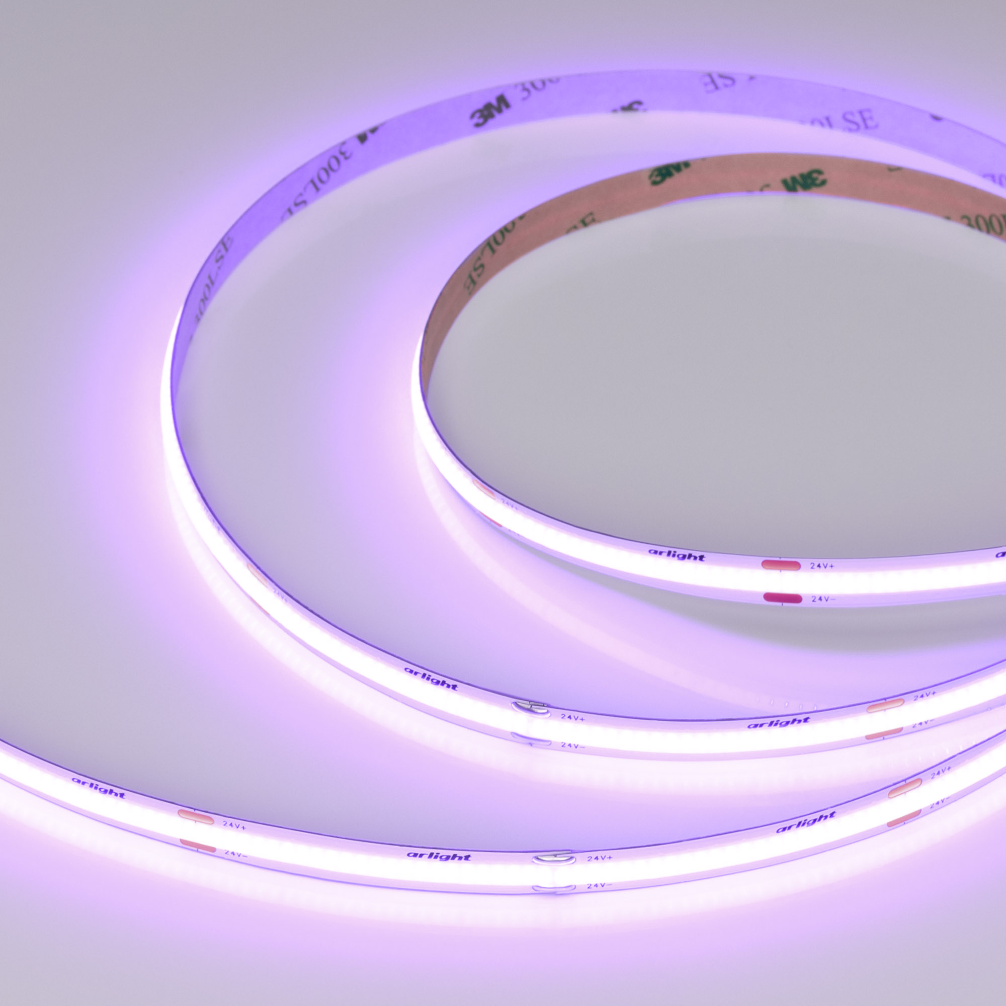 Лента COB-X480-8mm 24V Violet (8 W/m, IP20, 5m) (Arlight, -) фото