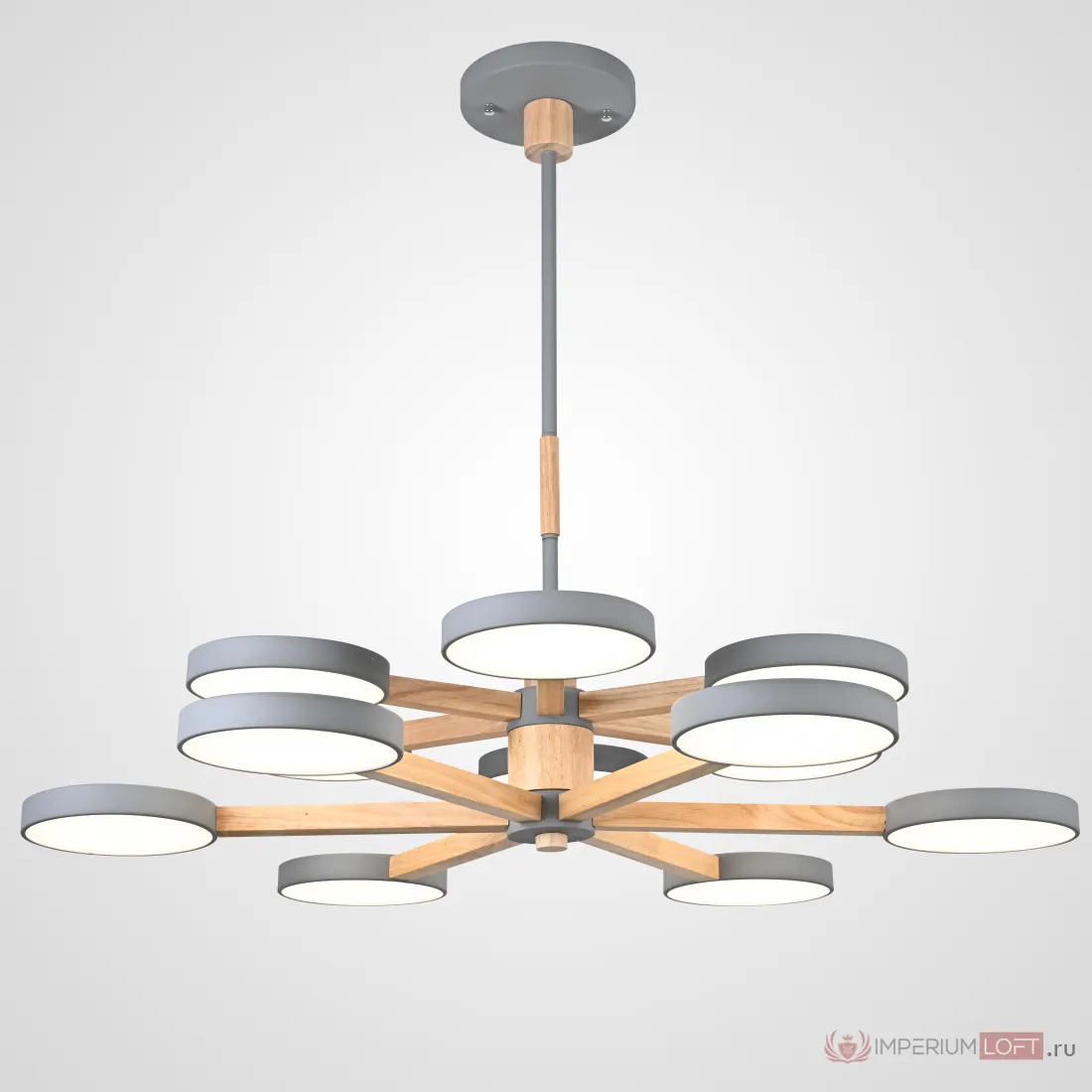 ImperiumLoft Подвесная люстра TURNA DBL L12 Gray фото