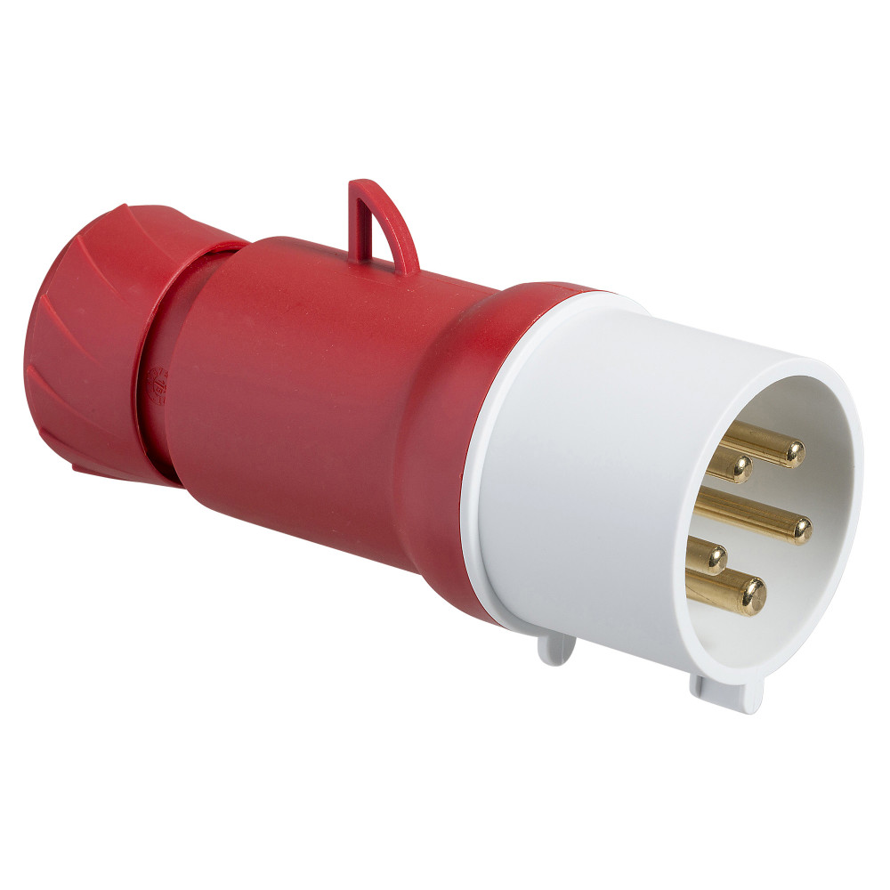 Schneider Electric PratiKa Вилка кабельная, винтовой зажим, 32А 3P+N+E 380V IP44 фото