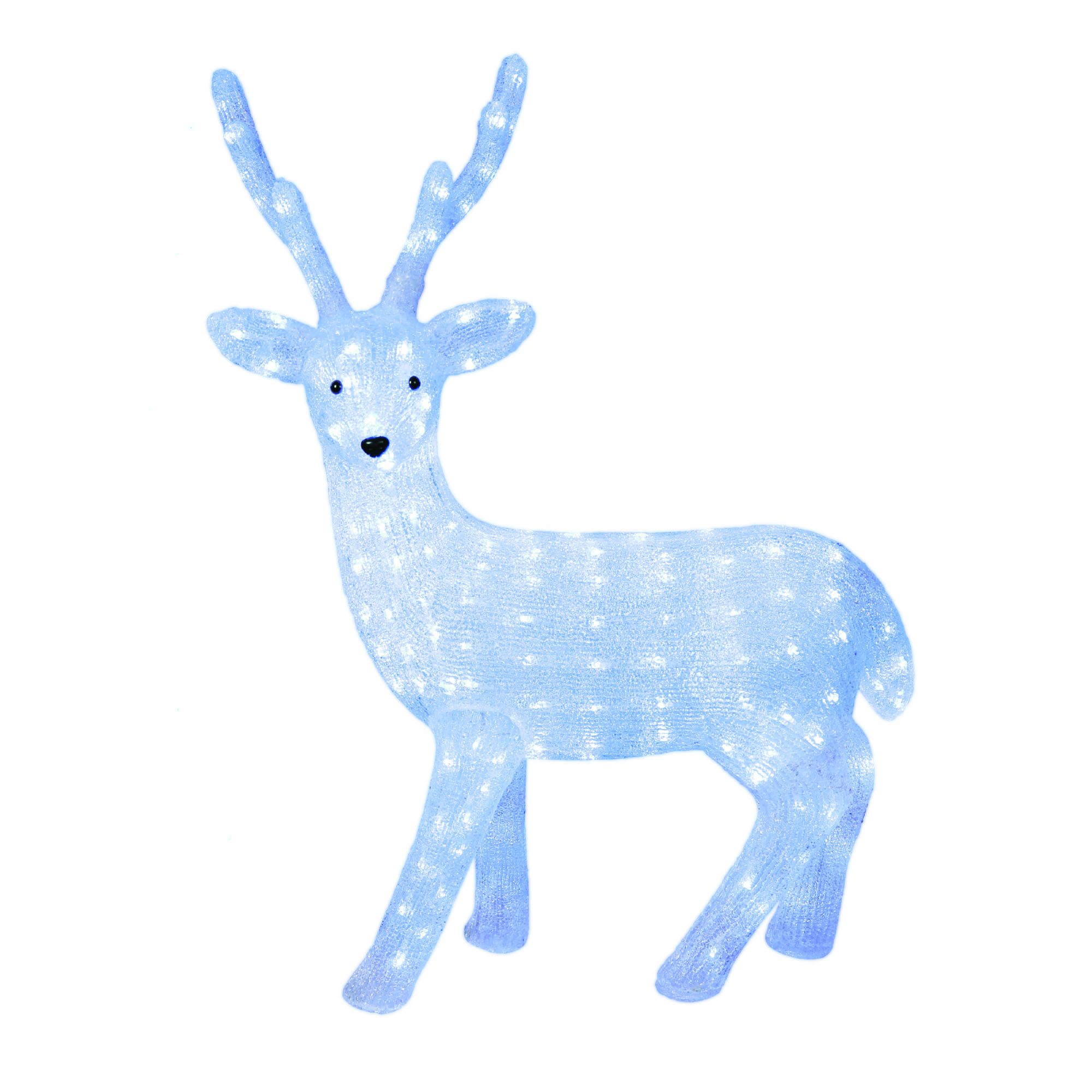 Uniel ULD-M6393-200/STA WHITE IP20 DEER-1 Фигура светодиодная «Олень-1», 200 светодиодов, размер 63*36*93 см, цвет свечения-белый, IP20. фото