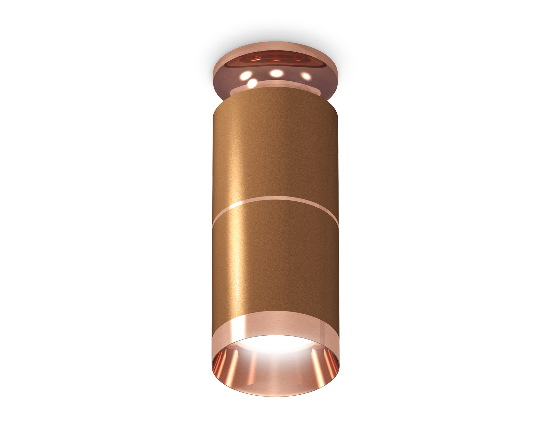 Ambrella Комплект накладного светильника XS6304210 SCF/PPG кофе песок/золото розовое полированное MR16 GU5.3 (N6906, C6304, A2063, N6135) фото