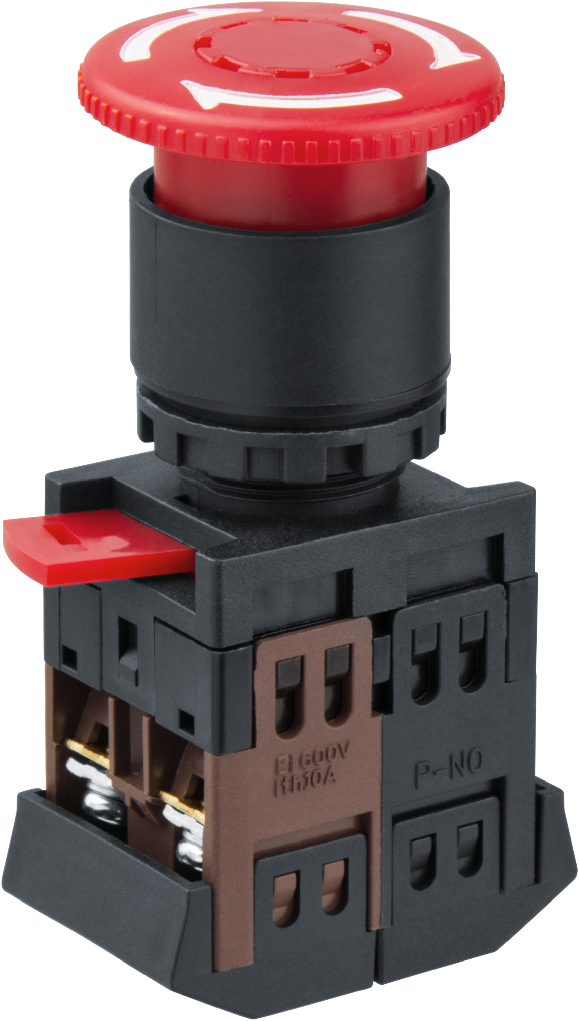 Кнопка Navigator NBI-B-06 Грибок поворотн.блокировка d22мм NO+NC (120/10/1)