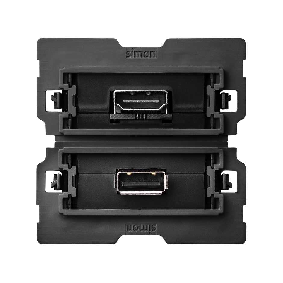 Simon 100 Розетка HDMI v1.4 + USB 2.0 фото