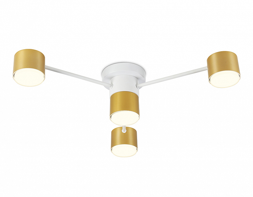 Ambrella Светильник потолочный FL51720/4 WH/GD белый/золото GX53/4 max 12W 645*135 фото