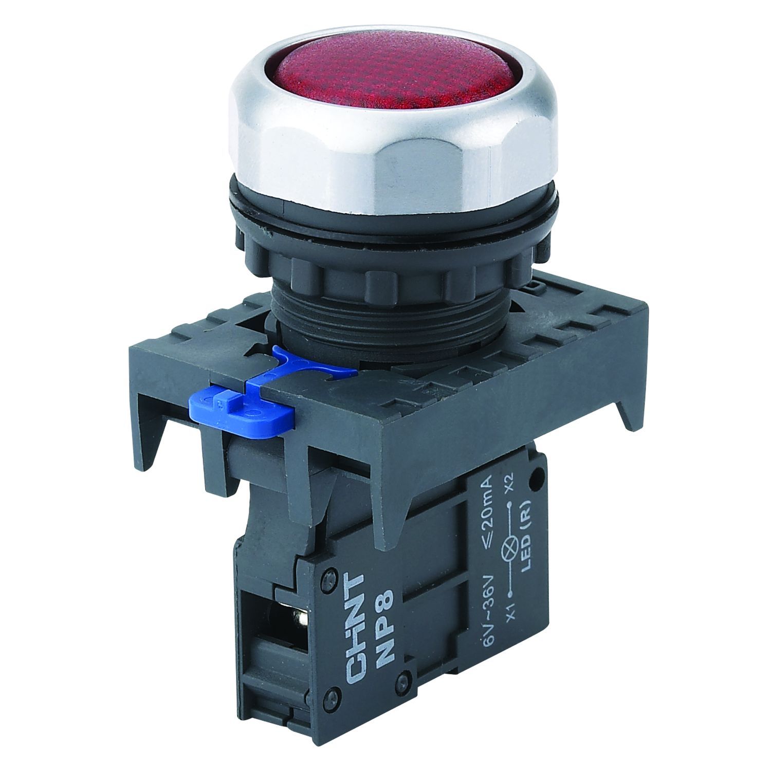 CHINT Индикатор NP8-D/3 зеленый, AC110-230В, IP65 (R) фото