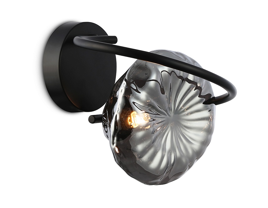 Ambrella Светильник настенный LH15005 BK/SM черный/дымчатый G9 max 40W 195*210*170 фото