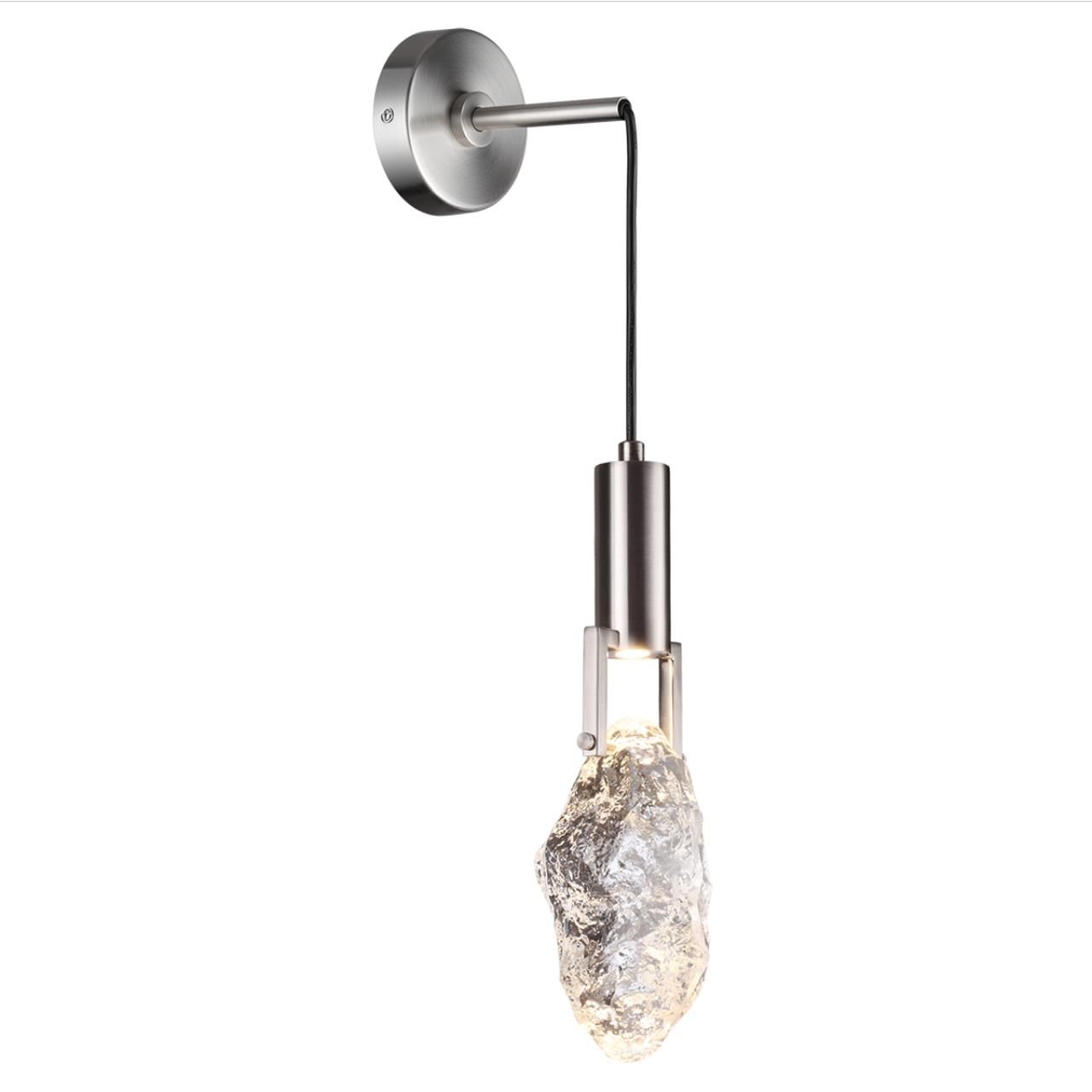 Odeon Light 6696/5WL MIDCENT ODL24 Настенный светильник матовый никель/металл/стекло IP20 LED 5W 200Лм 3000K LIA фото