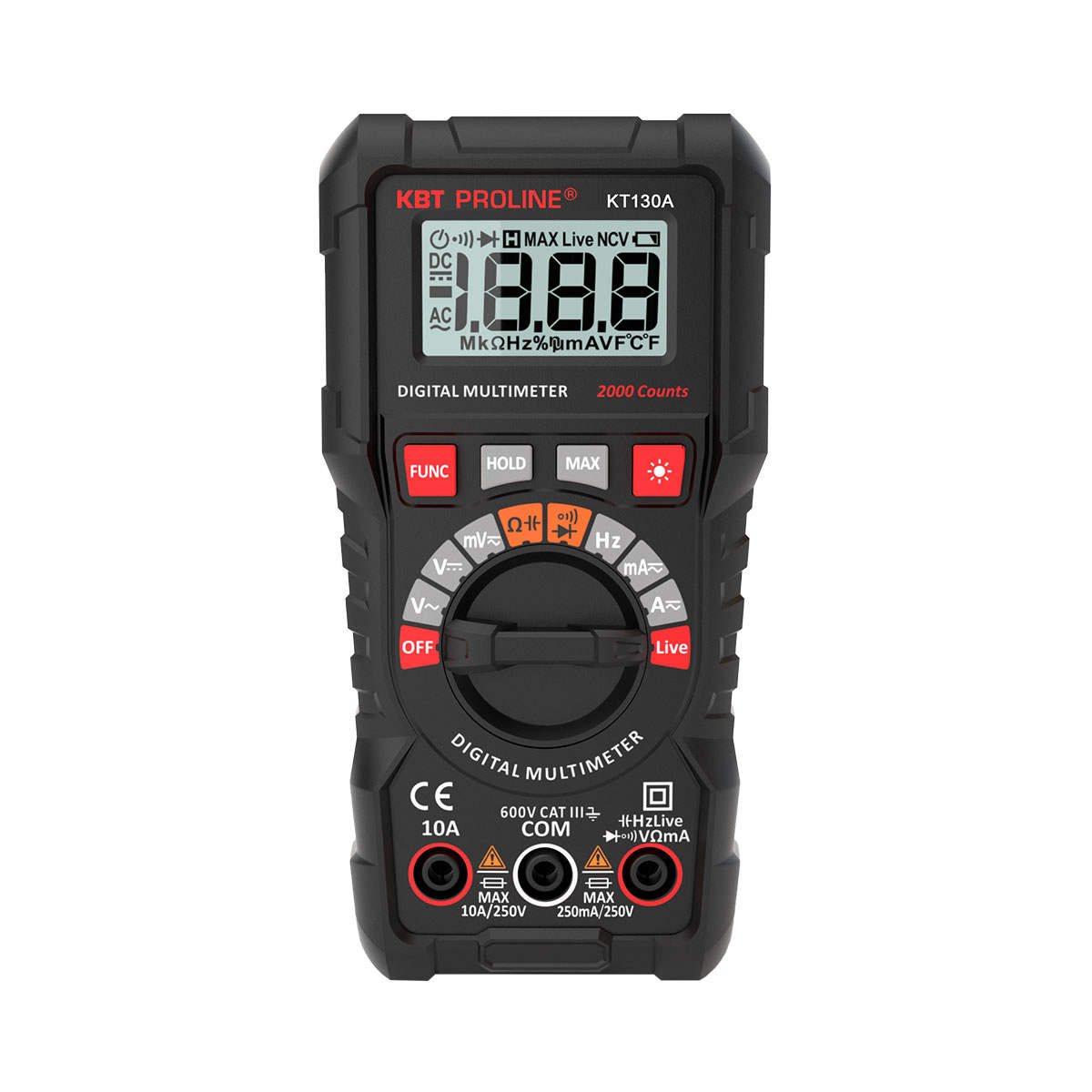 КВТ Мультиметр цифровой KT 130A серия PROLINE фото