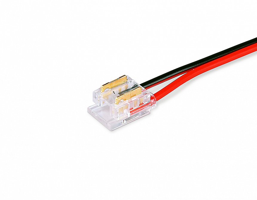 Ambrella Соединитель гибкий двухсторонний COB 12/24V для лент 8/10mm GS7895 (2 конт.) (10шт. в комплекте) фото