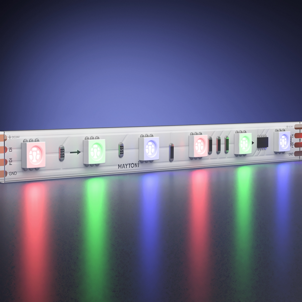 Maytoni Led Strip Светодиодная лента 24В 5050 14,4Вт/м RGB 5м IP 68 201249 фото