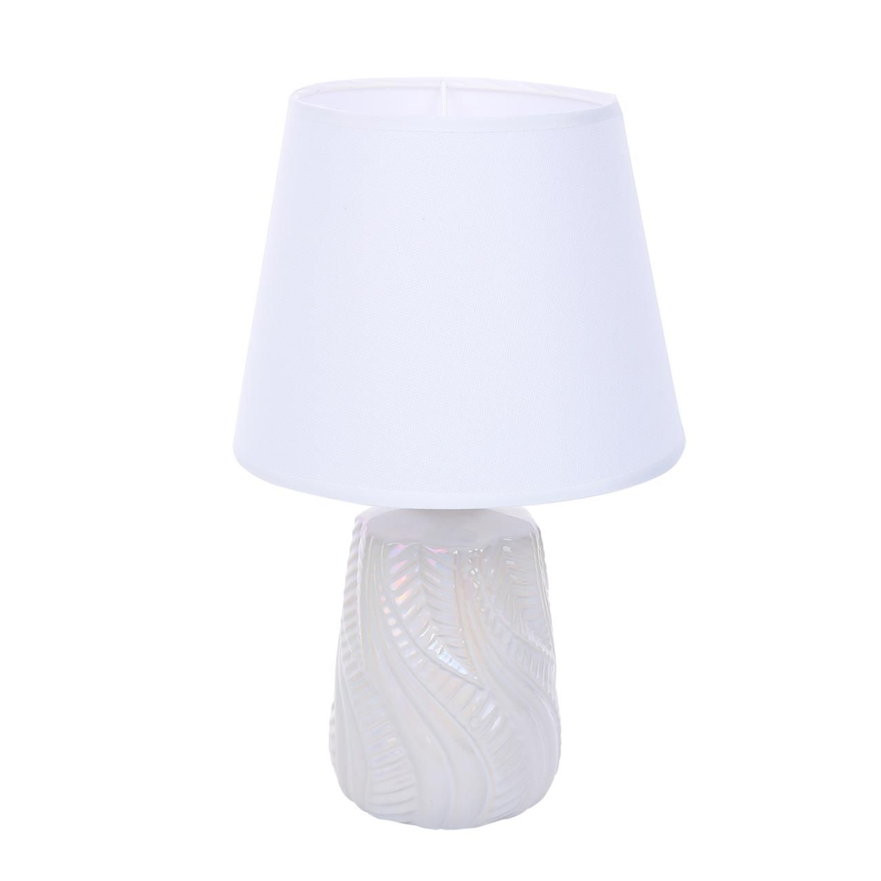 Lumion 8212/1T CLASSI LN25 белый жемчужный/белый, керамика/текстиль Настольная лампа Е27 1*60W 220V SINNA фото