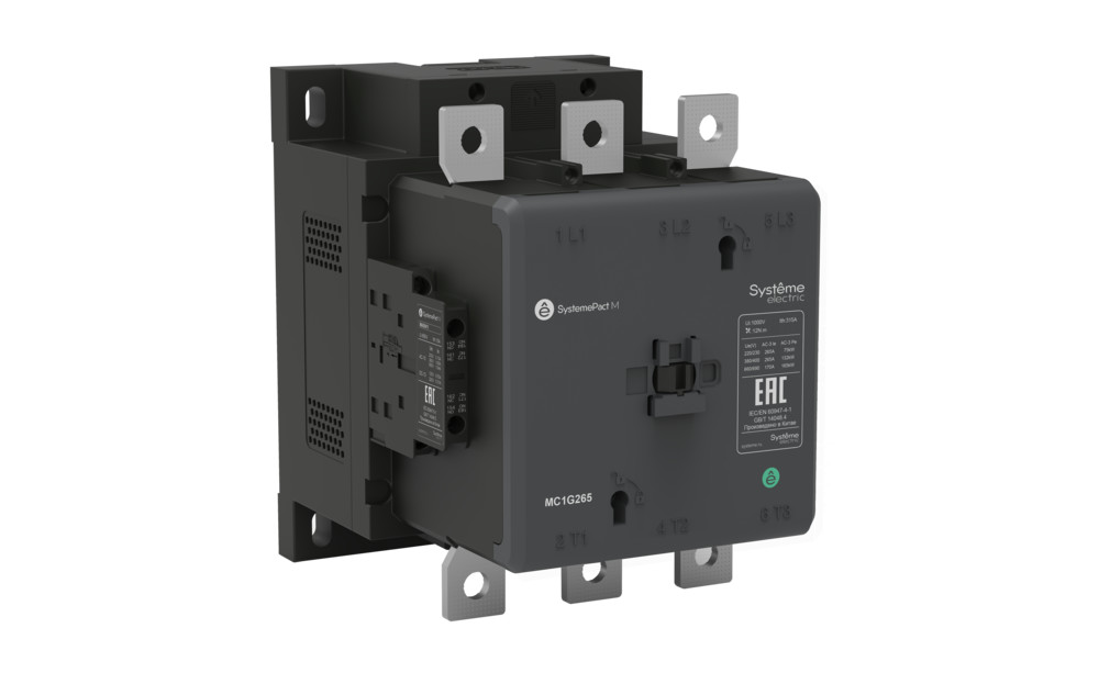 Systeme Electric SystemePact MCP  Контактор MC1G 3P 265A 2НО+2НЗ AC/DC 250-500V 50/60ГЦ фото