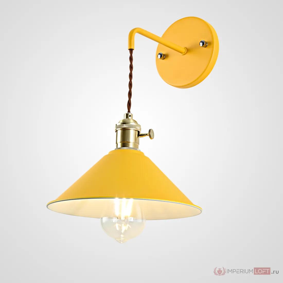 ImperiumLoft Бра с подвесным плафоном BRAID WALL Yellow фото