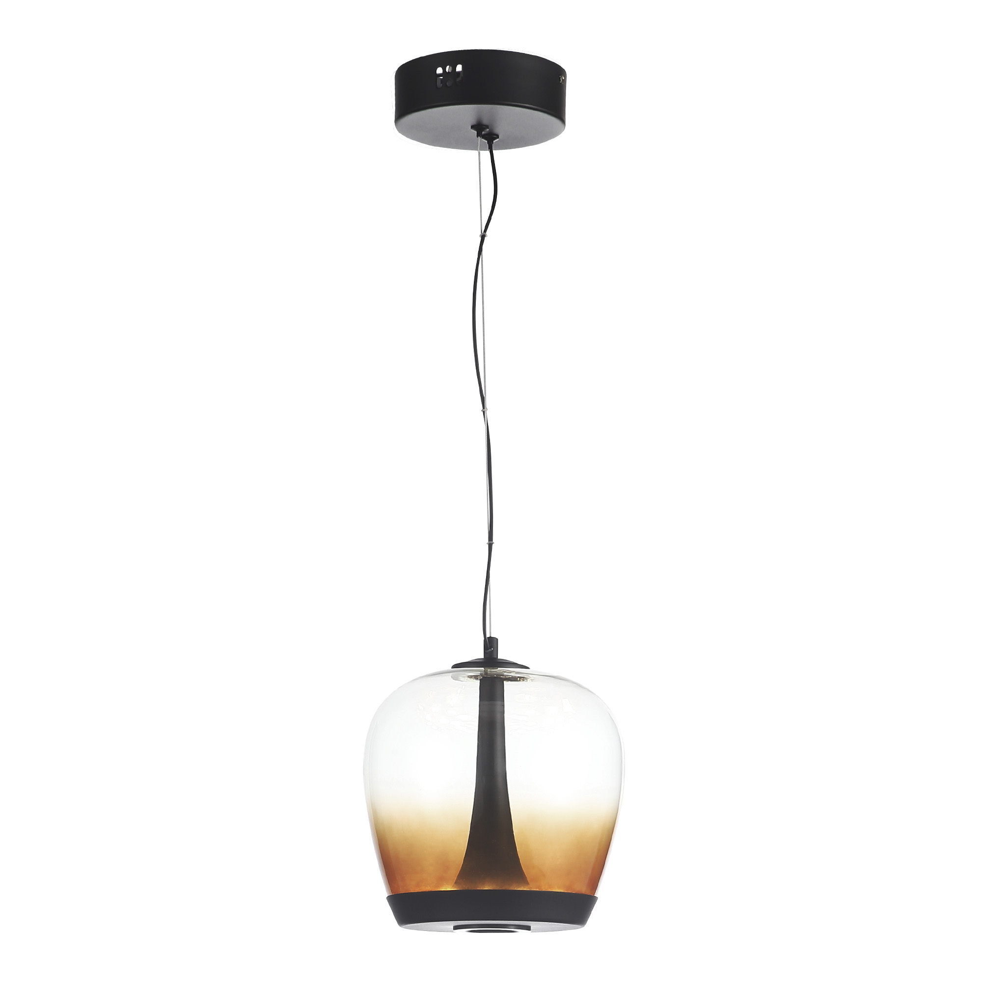 ST LUCE SL6014.413.01 Светильник подвесной Черный/Коричневый, Черный LED 1*17W 3000K фото