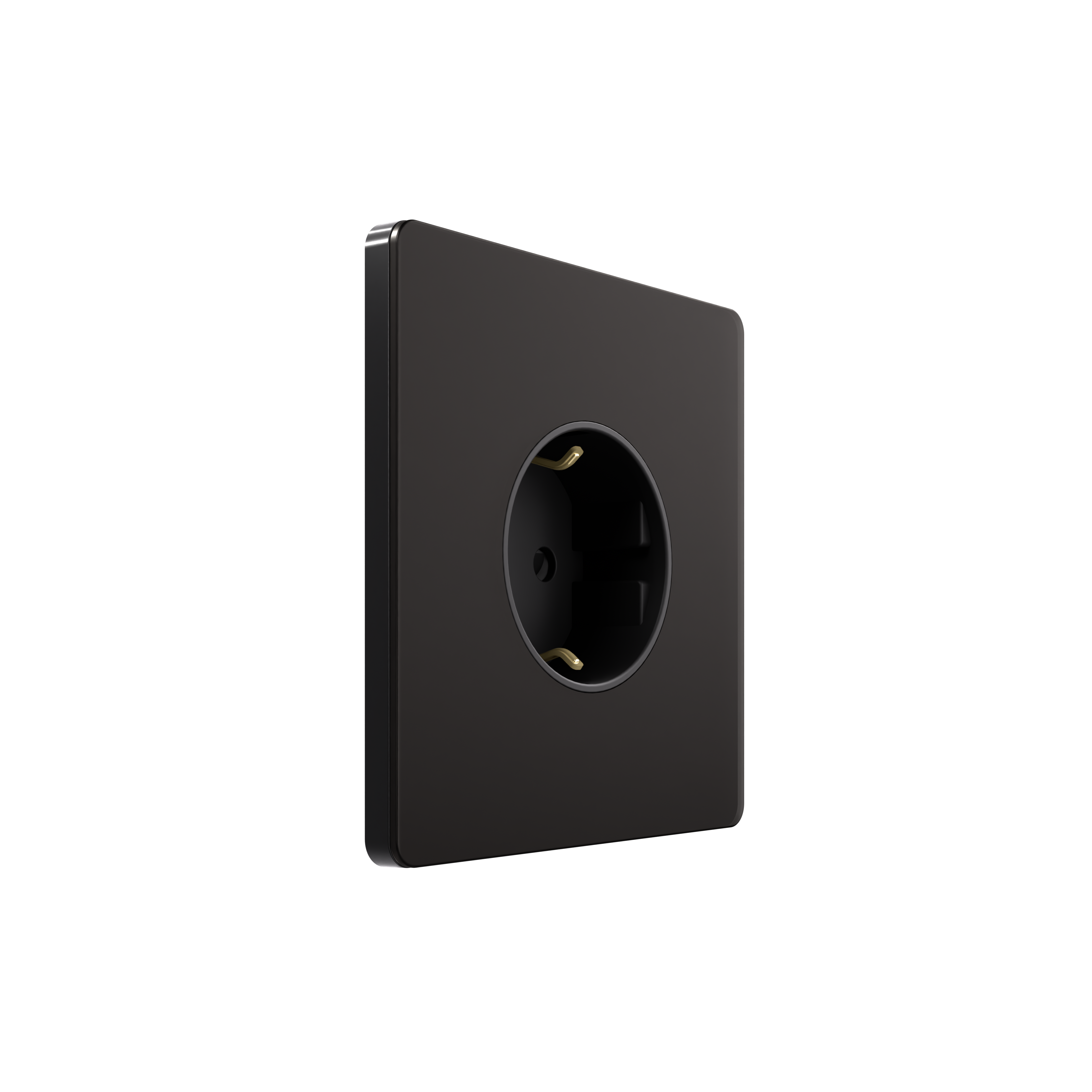 Systeme Electric Systeme Infinity Полярная ночь Розетка с заземлением со шторками, 16А фото