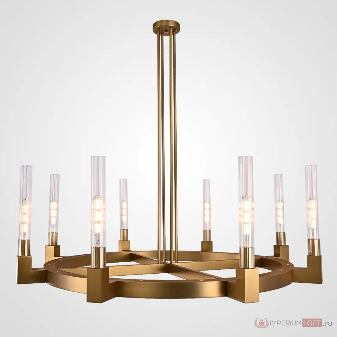 ImperiumLoft Люстра CANELLE Round Chandelier 8 Modern Brass фото