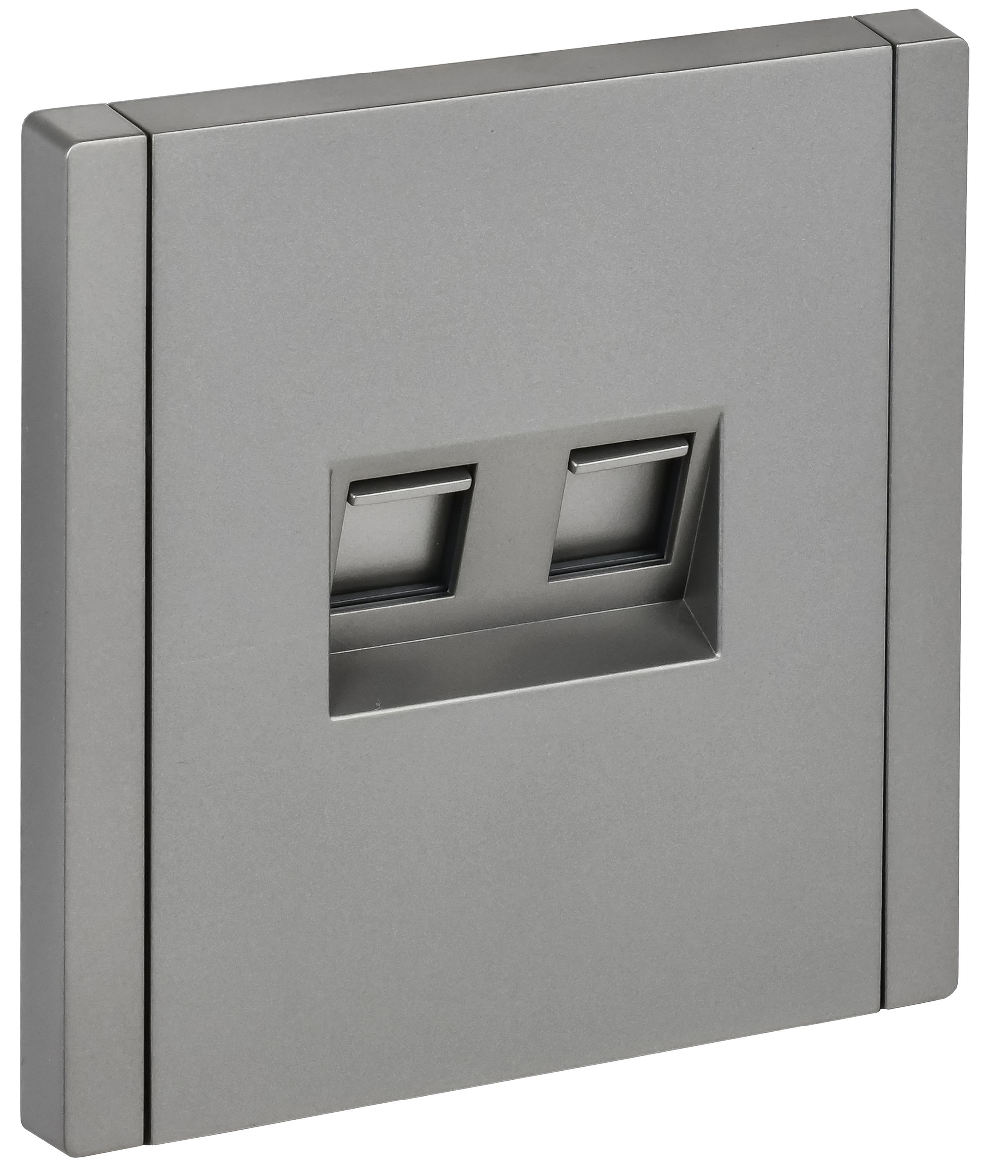 IEK FORTE&PIANO Сталь Розетка комп. 2-ая RJ45 кат.6 FP534 фото