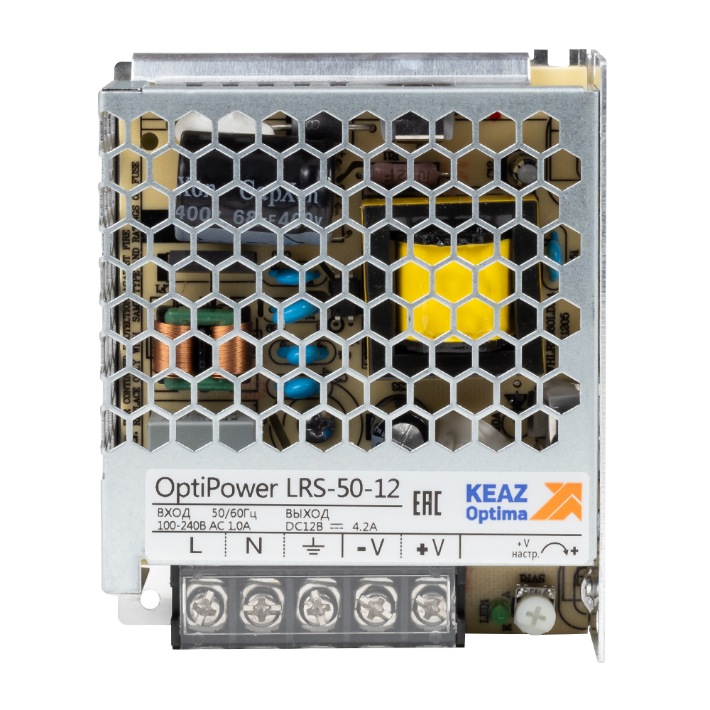 КЭАЗ Блок питания панельный OptiPower LRS 50-12 4.2A. фото