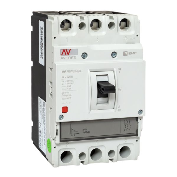 EKF Выключатель автоматический в литом корпусе AV-POWER-2/3 225А 80кА TR фото