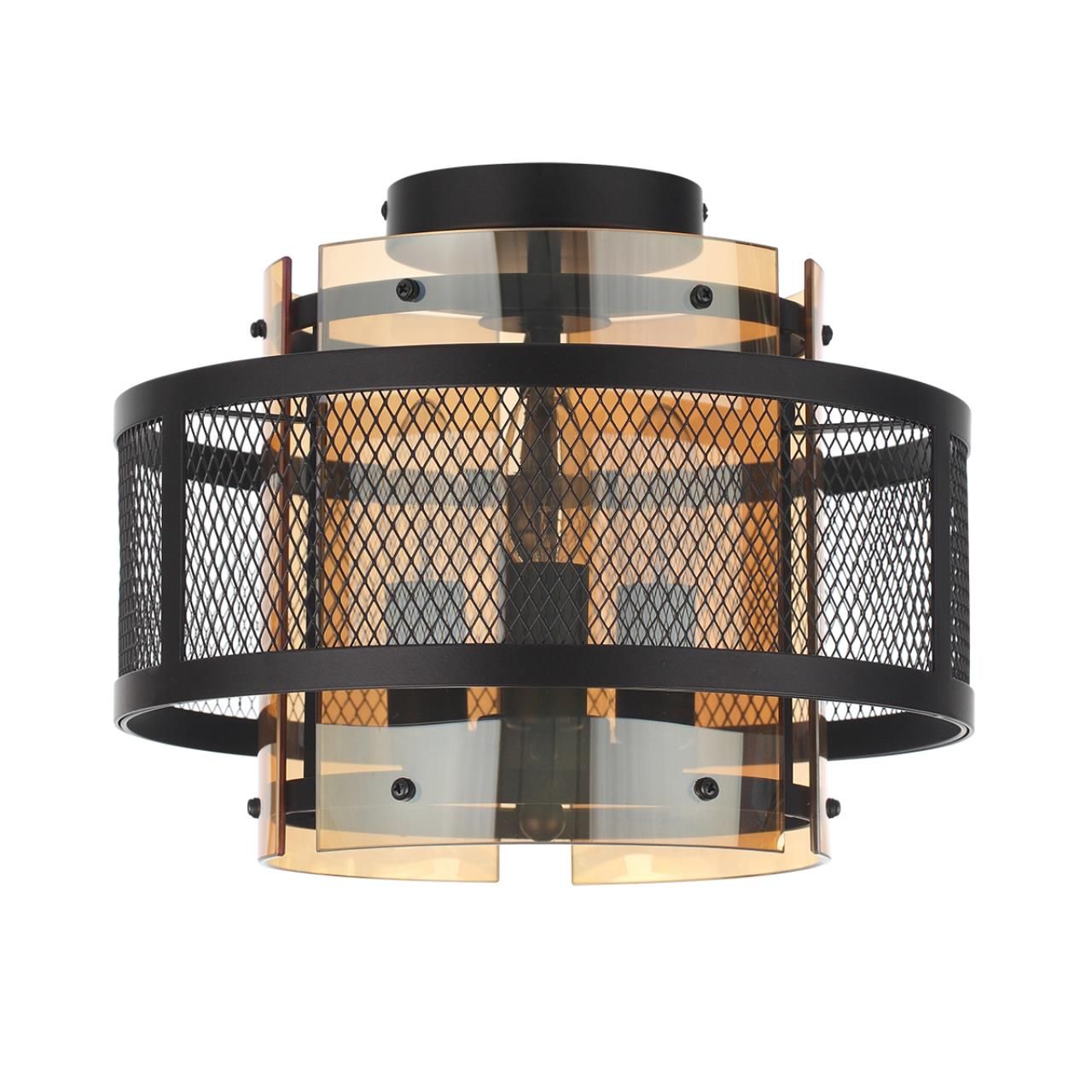 Lumion 8007/3C MODERNI LN24 черный/черный, золотой металл/металл, стекло Потолочный светильник Е14 3*40W 220V Zarina фото