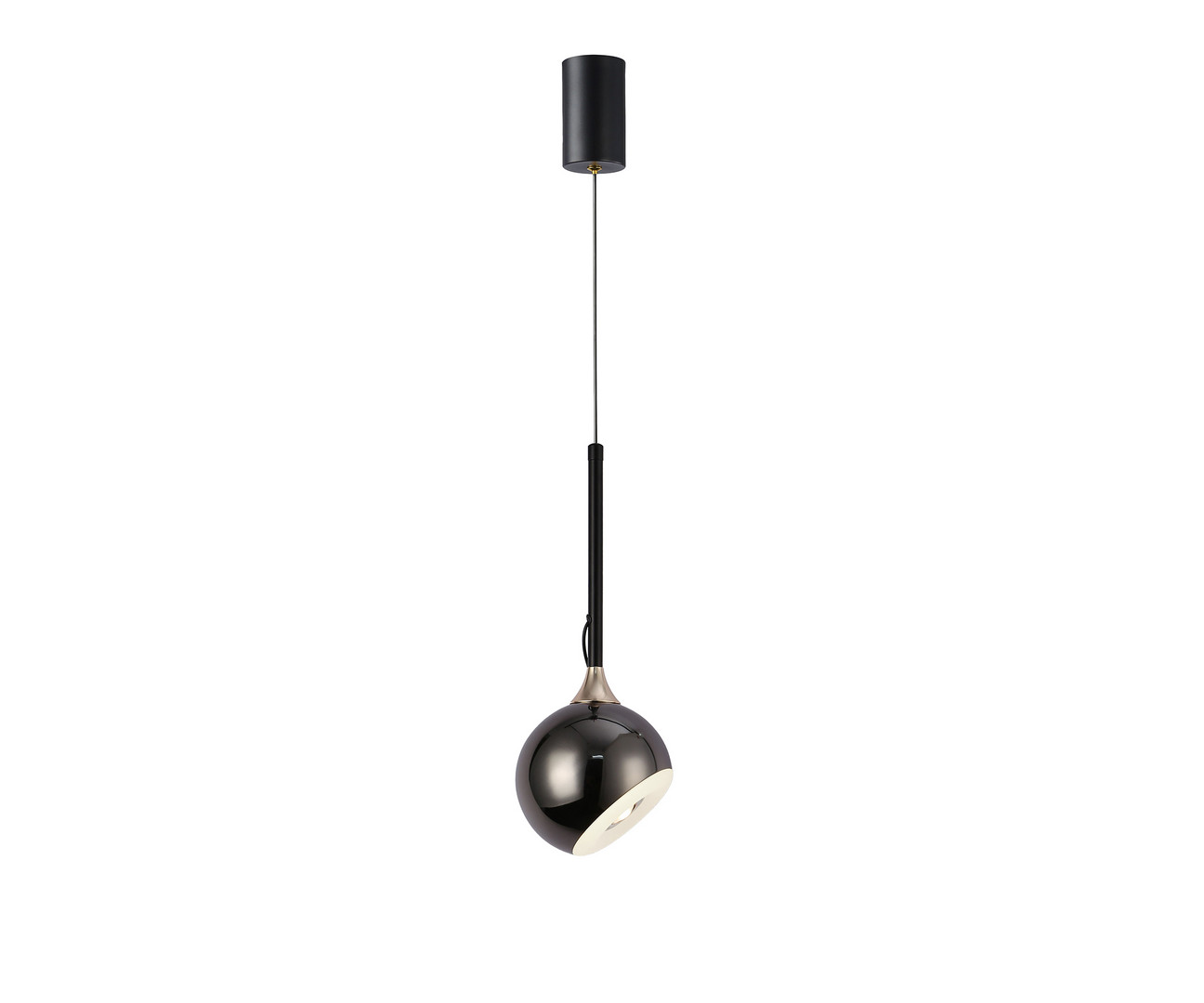 Kink Light 07529-1A,29 Подвес Тимо черный жемчуг d12 h165 Led 8W (4000K) с лифтом фото