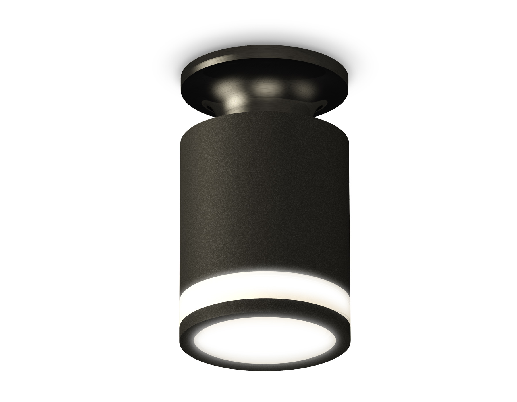 Ambrella Комплект накладного светильника XS6302113 SBK/PBK/FR черный песок/черный полированный/белый матовый MR16 GU5.3 (N6902, C6302, N6221) фото