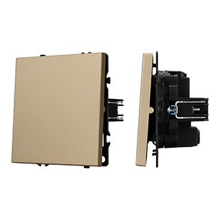 Arlight Механизм выключателя одноклавишный перекрёстный SWT-NOBE-MKX1-SFPL-GD (230V, 10A) (Золотой песок) фото