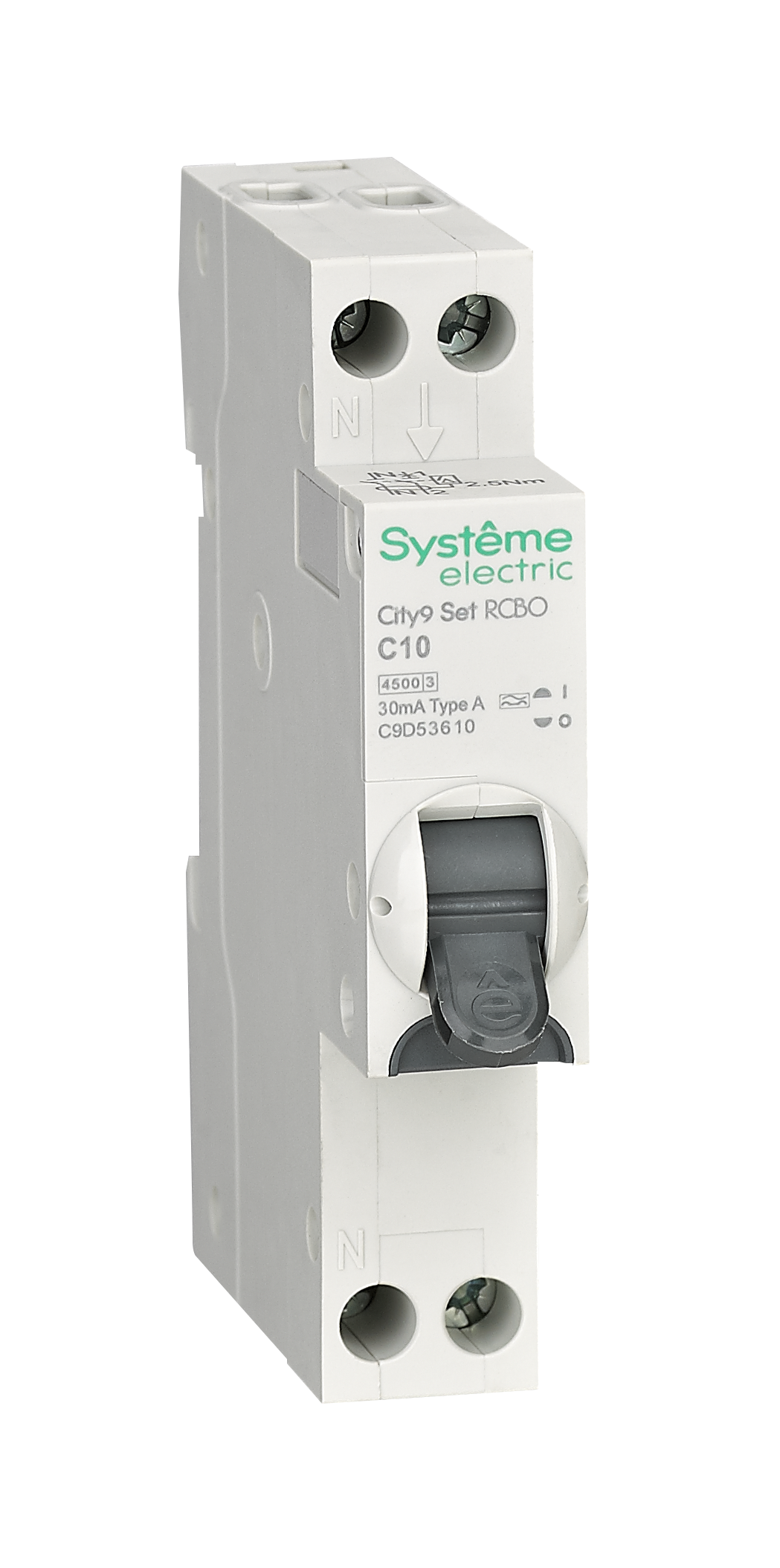 Systeme Electric City9 АВДТ 1П+Н C10 4500A 30мА A 18мм фото