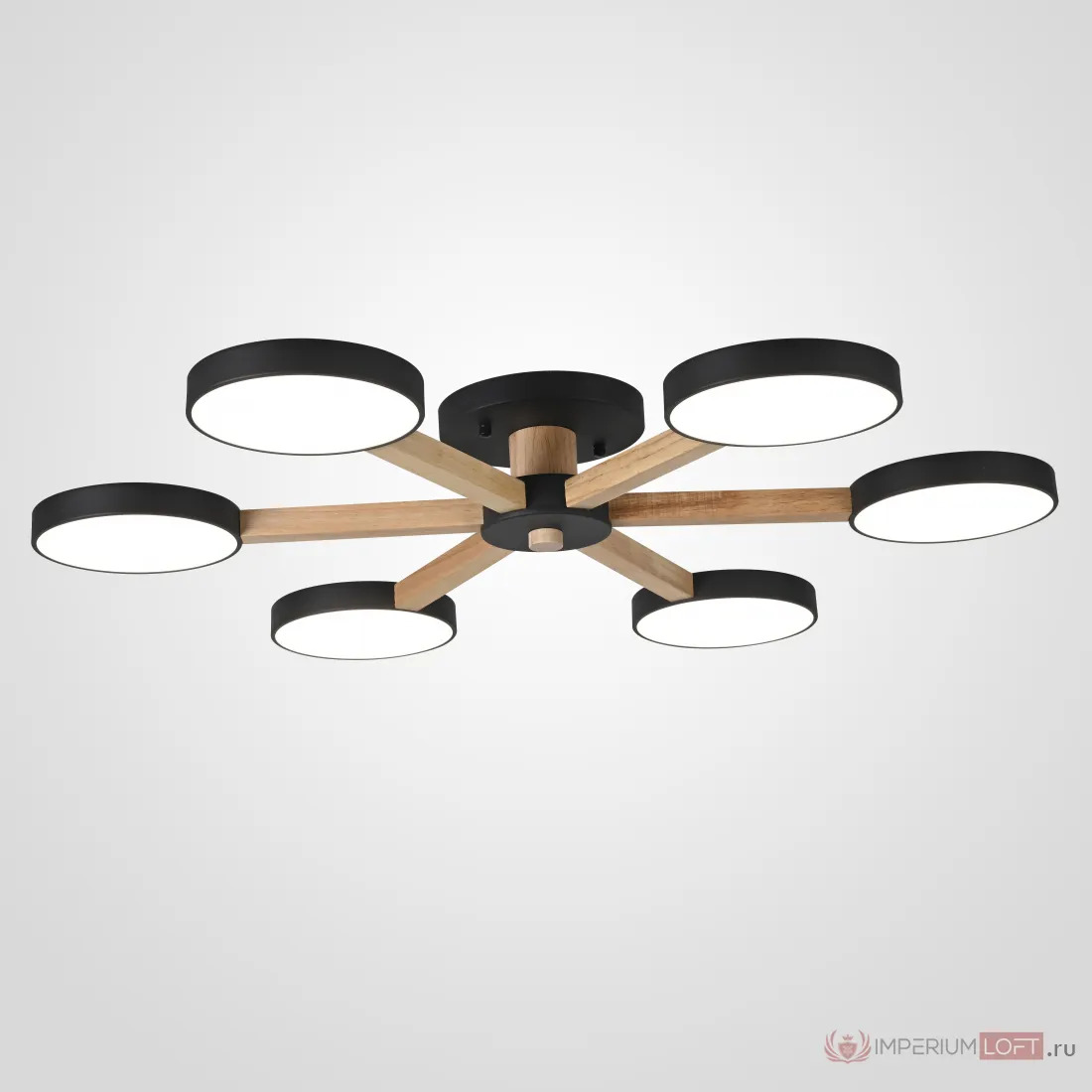 ImperiumLoft Потолочная люстра TURNA 6 Black фото