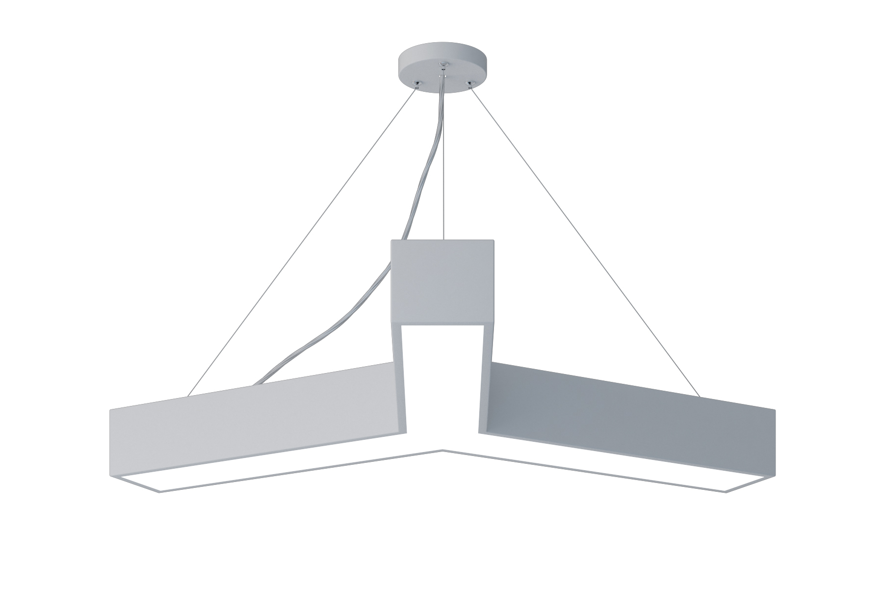 ЭРА Светильник LED Geometria SPO-142-W-40K-044 Igrek 44Вт 4000К 3500Лм IP40 800*800*80 белый подвесной фото