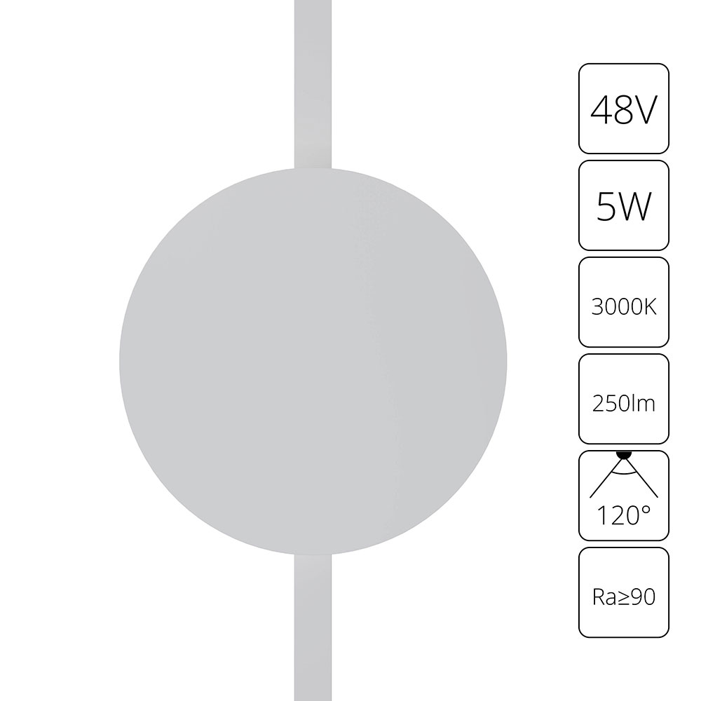 Arte Lamp A1163PL-1WH СВЕТИЛЬНИК НАСТЕННЫЙ RAPID 48В 5Вт 250лм 3000К 90+ 120° фото