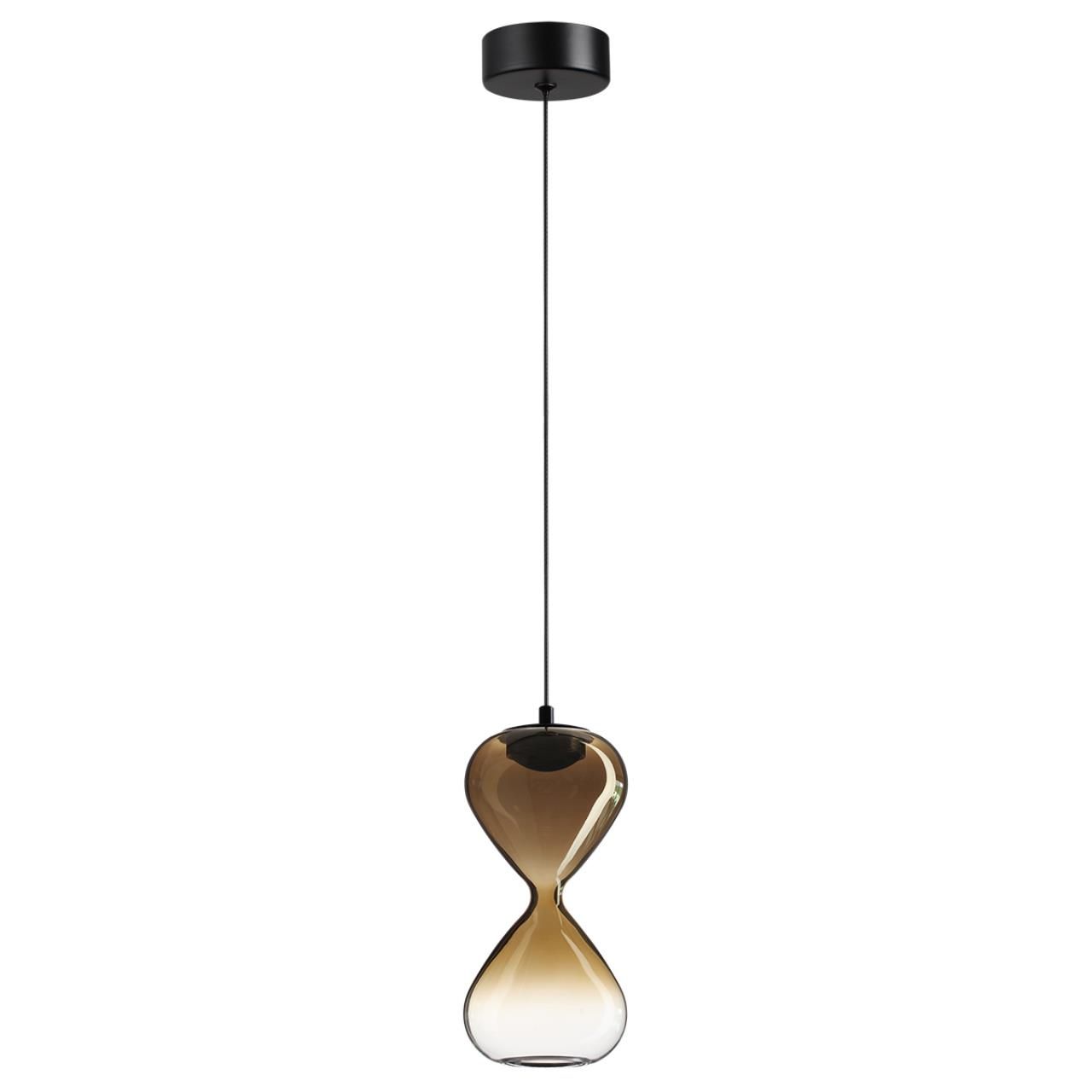 Odeon Light 5094/4LA PENDANT ODL25 415 черный/золотой градиент/прозрачн./металл/стекло Подвес LED 4W 4000K 388Лм GLESSI фото