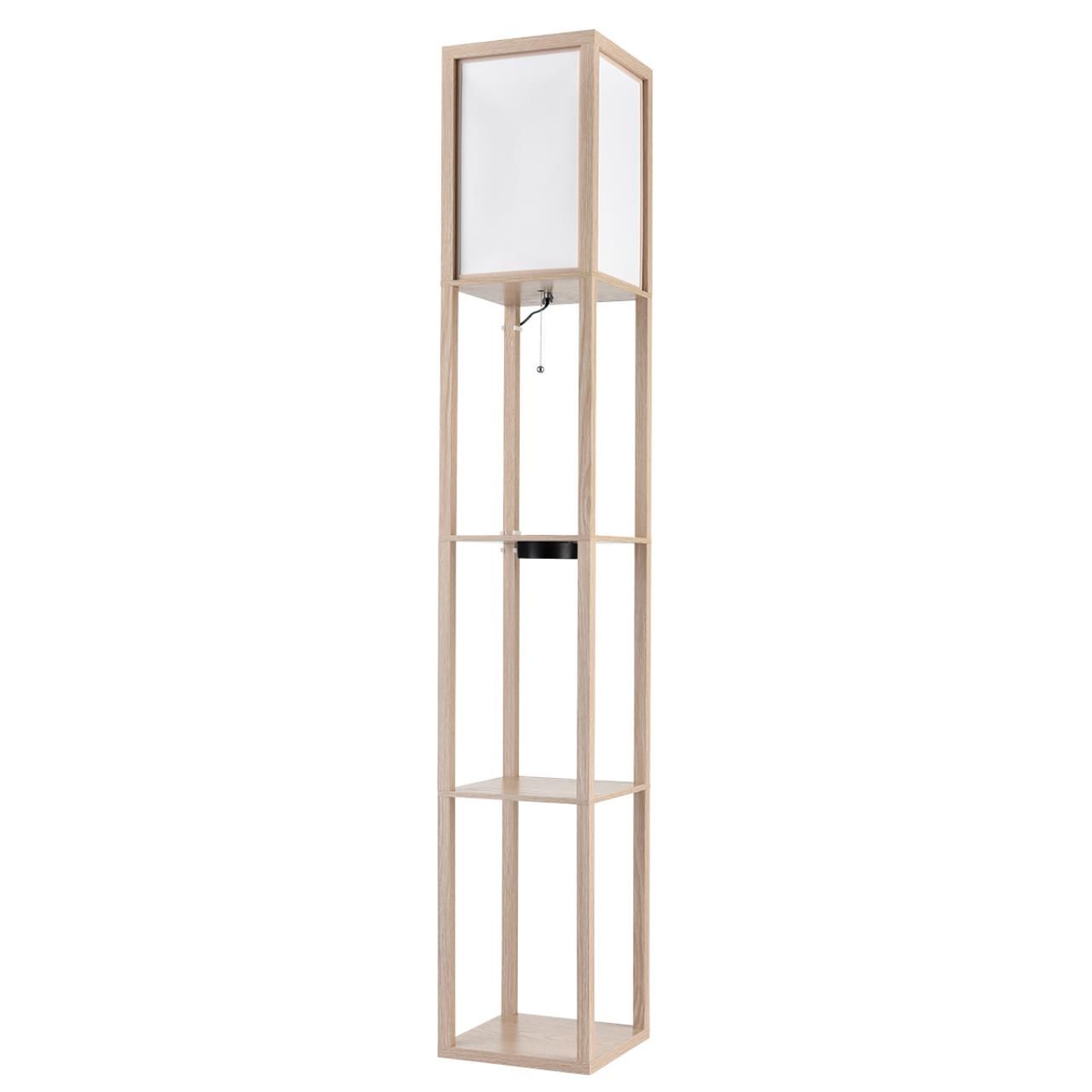 Lumion 8091/1F COMFI LN24 дерево/белый, дерево/текстиль Торшер Е27 1*60W 220V PRACTIC фото