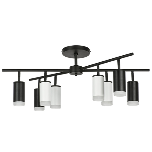Lightstar LR7283743640 Люстра RULLO 8х50W GU10 ЧЕРНЫЙ/БЕЛЫЙ (571728+214437-4+214436-4+202430-8), шт фото