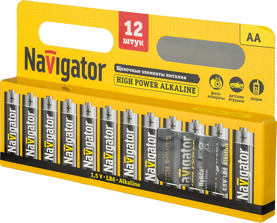 Элемент питания Navigator NBT-NE-LR6-BP12 (480/240/12)