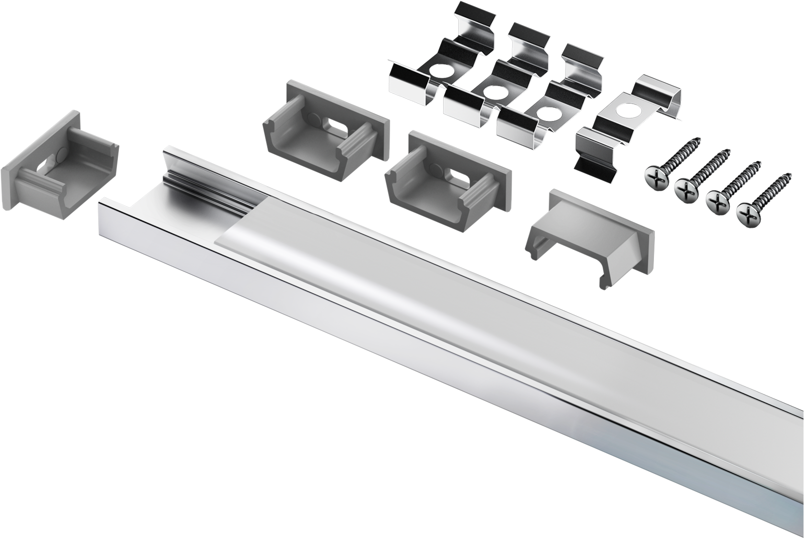 Профиль Navigator 95 326 NPR-01-SET накладной с рассеивателем