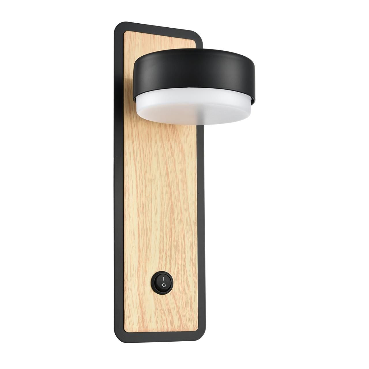 Lumion 8264/1W COMFI LN26 металл, черный/дерево Бра GX53 LED 1*7W 220V LELAND фото