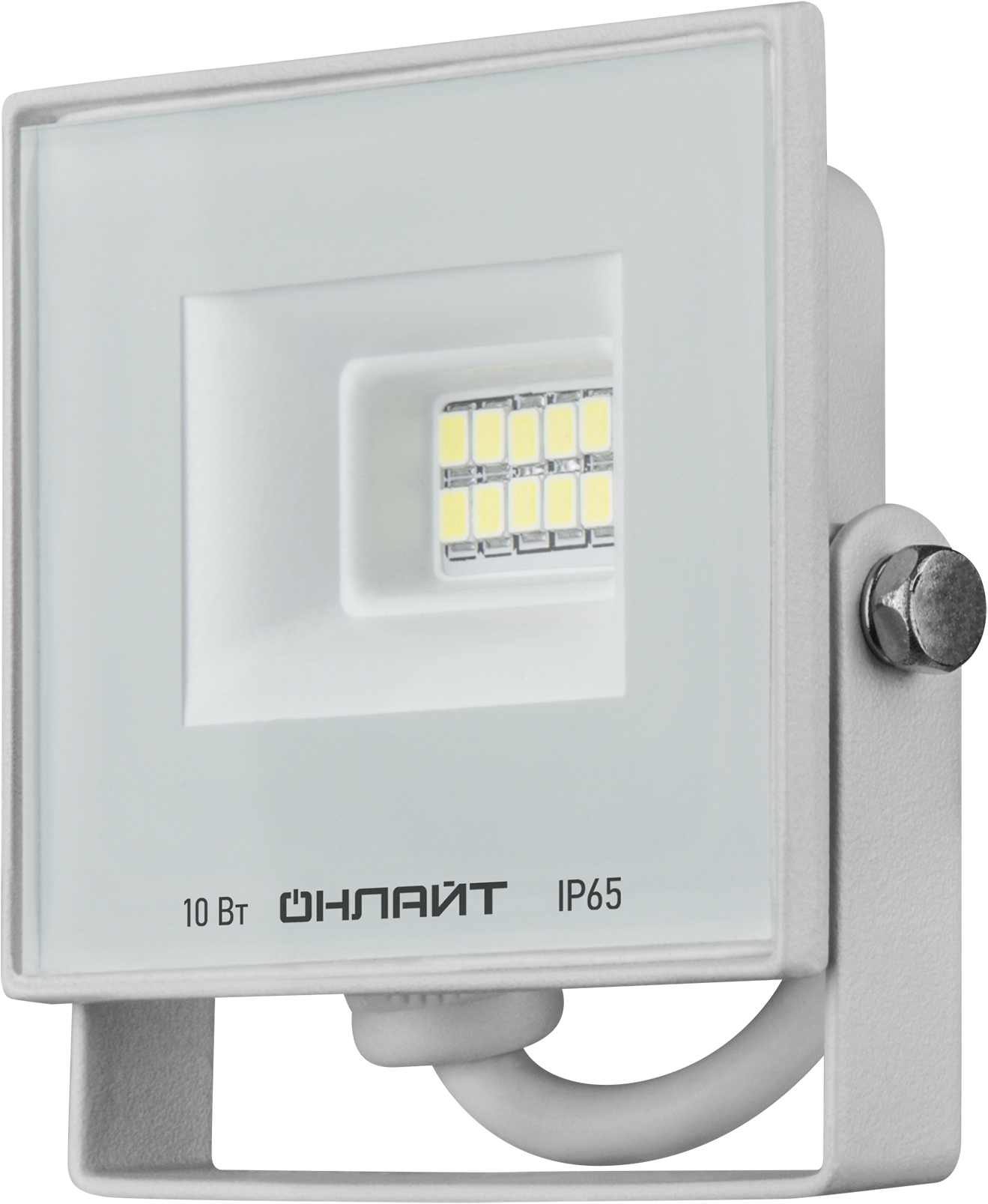 Светильник ОНЛАЙТ OFL-10-6K-WH-IP65-LED (80/1/1)