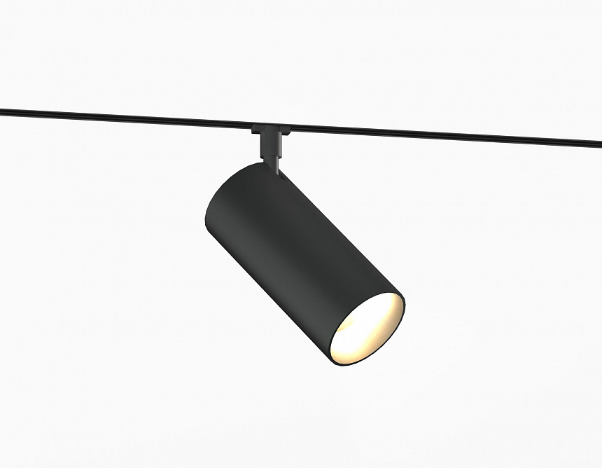 Ambrella Светильник светодиодный трековый Magnetic 48V 10mm GL2315 BK черный IP20 24W 3CCT 3000-6400K D65*140 фото