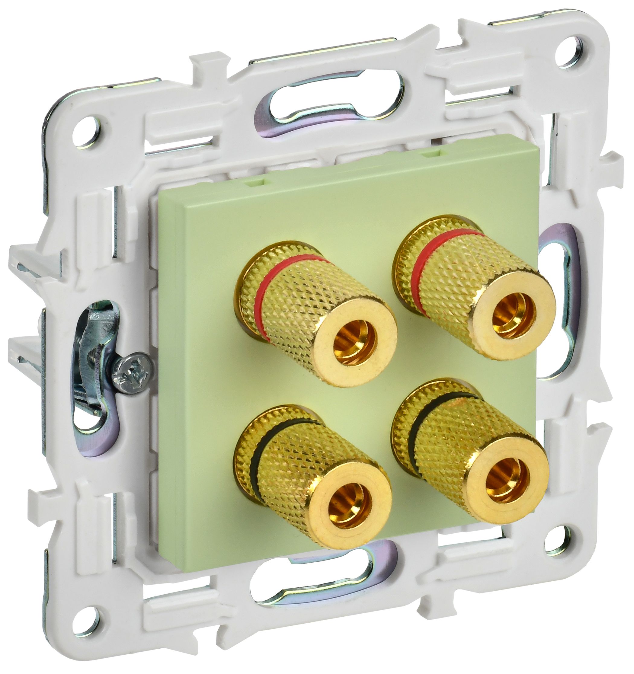 IEK SKANDY Мятный Аудиорозетка 4-ая SK-A01G фото