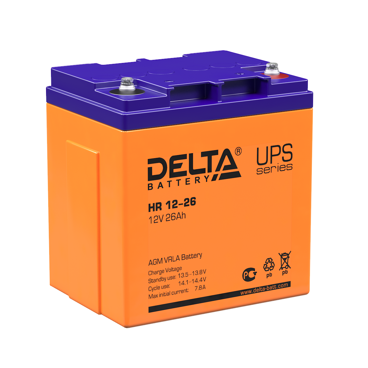 Delta Аккумуляторная батарея HR 12-26 (12V/26Ah) фото