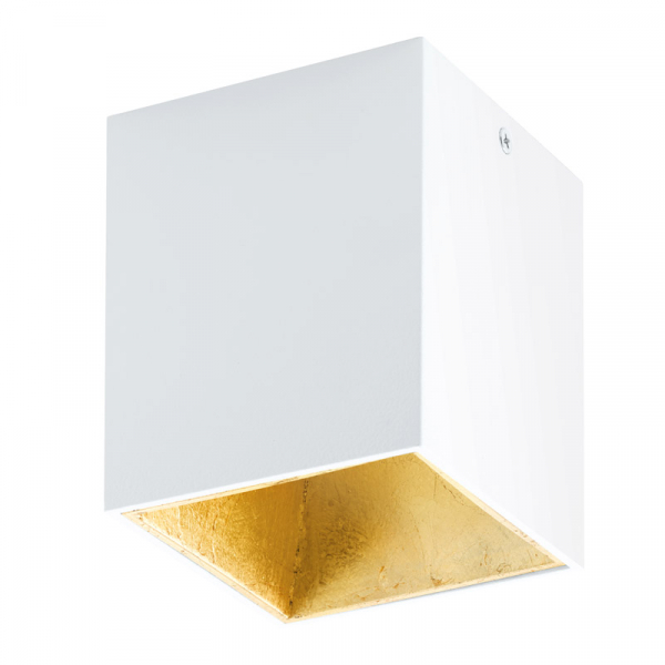 Eglo Светильник LED потолочный POLASSO, 1х3,3W (LED), 100X100, белый, золотой фото