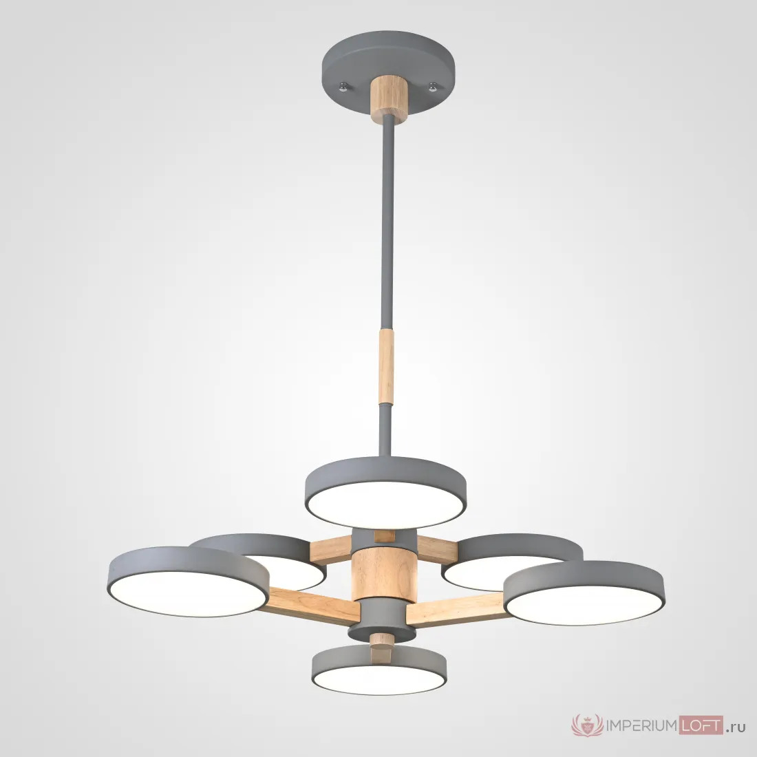 ImperiumLoft Подвесная люстра TURNA DBL L6 Gray фото