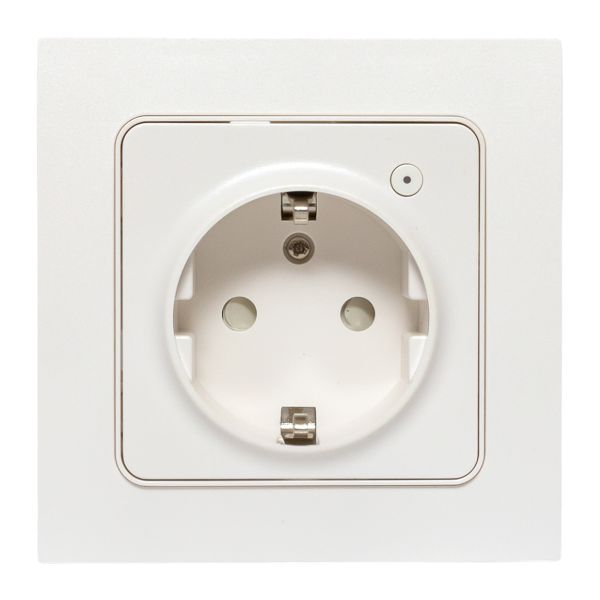 EKF Умная розетка Стокгольм 1-местная 16А белый Zigbee Сonnect фото