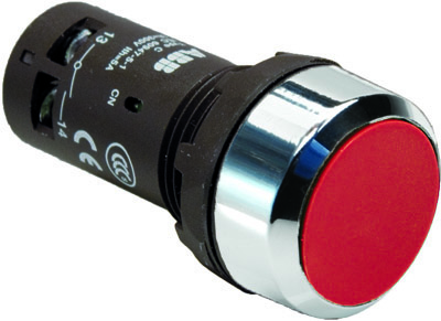 ABB CP1-30R-20 Кнопка красная без фикс. 2НО фото